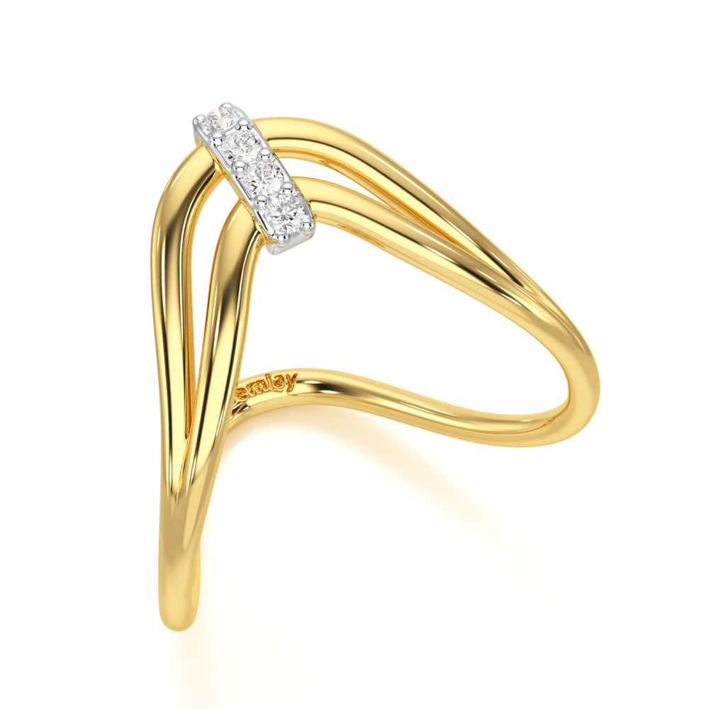Holding Vanki Diamond Ring